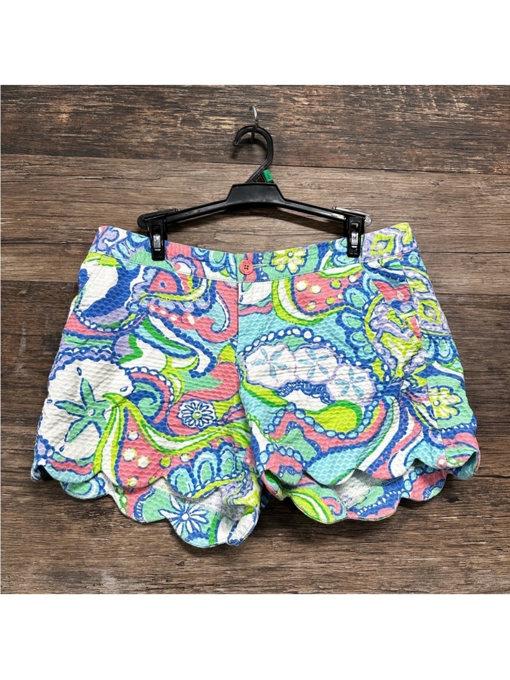 Lilly Pulitzer Buttercup Blue and Pink Summer Starfish Shorts Size 4